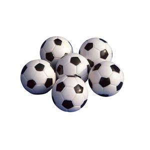 Fotballer til Fotballspill 6 stk.