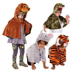 Utkledning jungel- og safaridyr 4 forskjellige