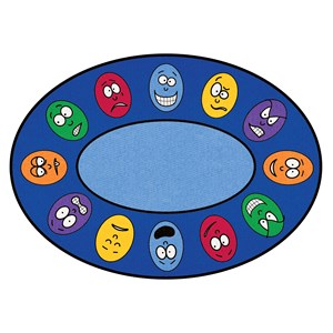 Matte Ansiktsuttrykk oval 198x287 cm