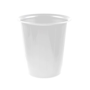 Papperskorg i plast vit 14 liter