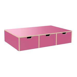 Scenemodul Oppbevaring, 117 x 77 x 25 cm, rosa