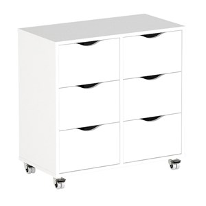 Förvaring Astrid 6 lådor B 80 cm, vit/vit