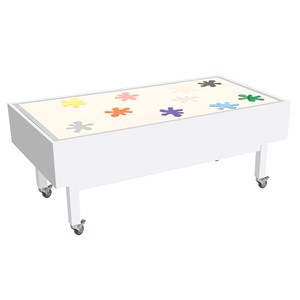 Ljusbord Anette Hög L124xB64 cm, vit