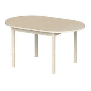 Laminatbord Anna Tyst Ovalt, 140x90 cm