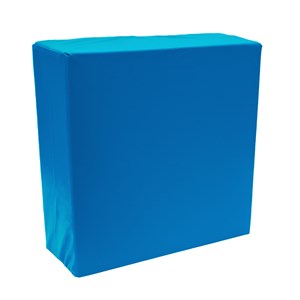 Byggekloss myk 40 x 40 x 15 cm, blå