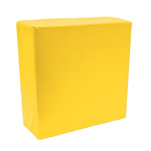 Byggekloss myk 40 x 40 x 15 cm, gul