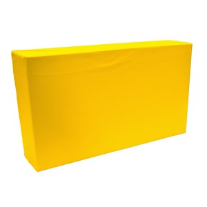 Byggkloss mjuk 70 x 40 x 15 cm, gul