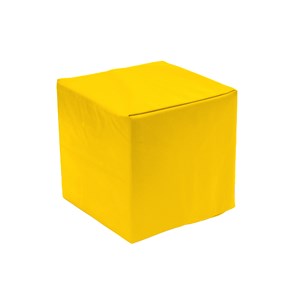 Byggekloss myk 20 x 20 x 20 cm, gul