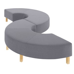Sofaskammel Kubb halvmåne