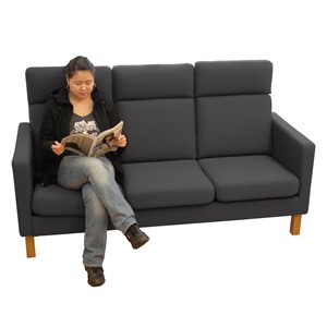 Soffa Labyrint hög rygg 3-sits