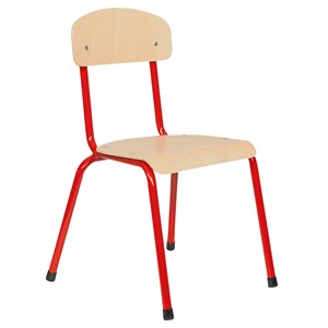 Barnestol Lotta sh  38 cm, rød ramme