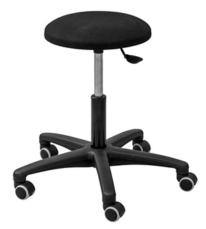Trillestolstol Snurris sh  52 -70 cm, svart stoff