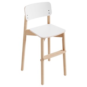 Stol Fanny sh 52 cm, hvitt laminat