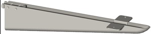 Skarvkonsol 37 cm, grå
