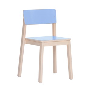 Barnestol Malin sh 35 cm, laminat blå