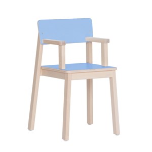 Barnstol Malin armstöd sh.35 cm, laminat blå