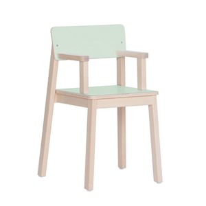 Barnstol Malin armstöd sh.38 cm,laminat olivgrön