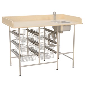 Stellebord Hugo 140 med vask 