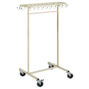 Klädvagn Roller med 30 krokar, beige
