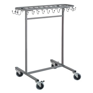 Klädvagn Roller Mini med 30 krokar, grå