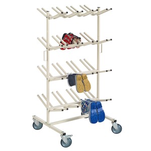 Skohylle Ergonett på hjul 32 par, beige