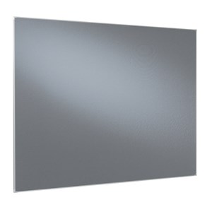 Tygtavla med aluram 150x120 cm, grå