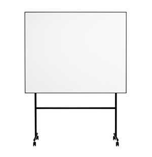 Whiteboard One mobil dobbel 156x50x196 cm, svart