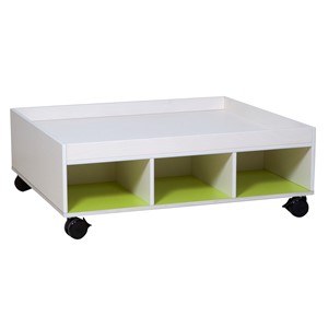 Lekebord Smarty 6 grønne rom, H 36 cm