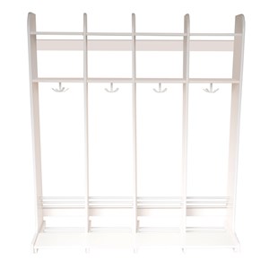 Garderobestativ Maria med benk, 4 pl.