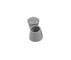 Stolknott gummi 2,8 cm, grå