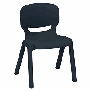 Plaststol Ergos sh. 35 cm, svart