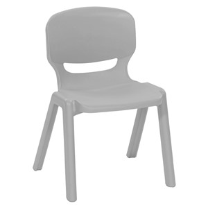 Plaststol Ergos sh  35 cm, lysegrå