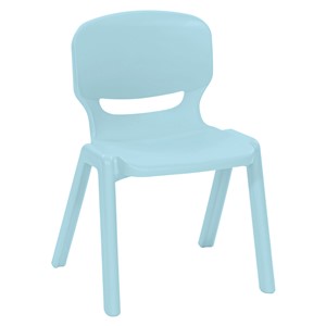Plaststol Ergos sh  35 cm, lyseblå
