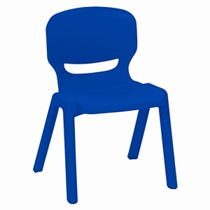 Plaststol Ergos sh. 35 cm, blå