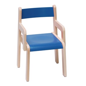Barnestol Timmi med armlene sh  30 cm blå