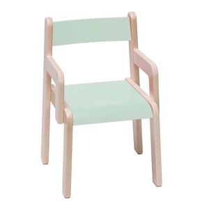 Barnestol Timmi med armlene sh  30 cm pastellgrønn