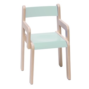 Barnestol Timmi med armlene sh  38 cm pastellgrønn