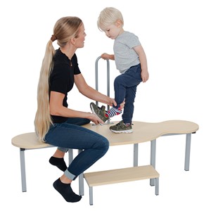 Påklädnadsbänk Åke L 140 cm, björklaminat