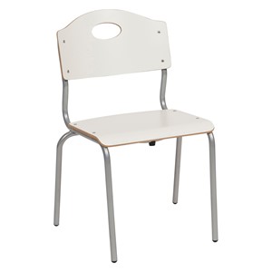 Barnestol Sanna, sh 35 cm, hvitt hpl