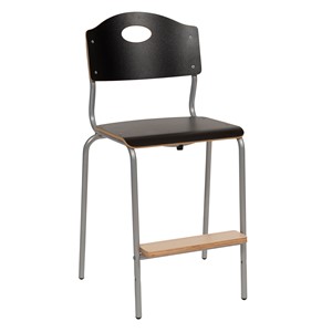 Barnestol Sanna høy, sh 51 cm, svart hpl
