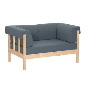 Sofa Annika 2 pl., mørk grå Xtreme