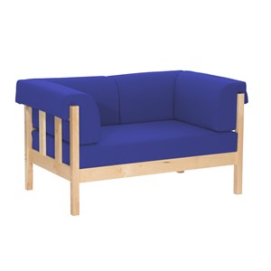 Sofa Annika 2 pl., mørkeblå Xtreme