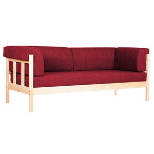 Sofa Annika 3 pl., rød linoso