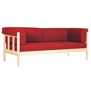 Sofa Annika 3 pl., rød Xtreme