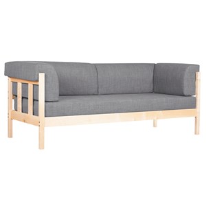 Sofa Annika 3 pl., lysegrå Xtreme
