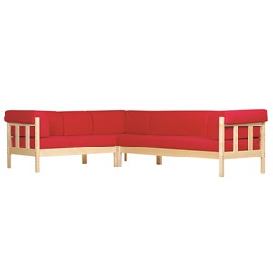 Hjørnesofa Annika 2H2, rød Xtreme
