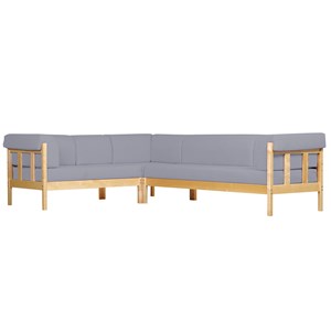 Hjørnesofa Annika 2H3, lysegrå Xtreme