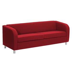 Sofa Kalle 3 pl., rød linoso