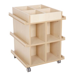 Flexi bibliotekskub 60x60x78cm, björk