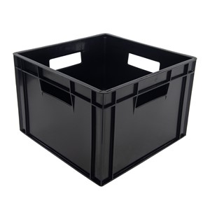 Plastkasse svart
